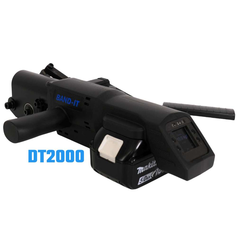 Band-It DT2000 Digital Banding Tool with battery shown
