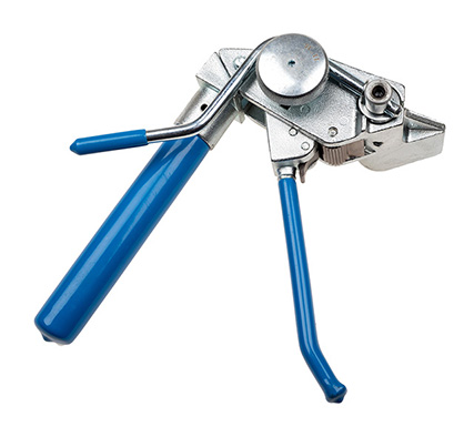 Band-It C075 manual Bantam tool with blue handles